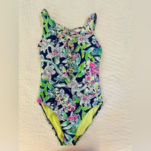 Lilly Pulitzer Isle Lattice One Piece Swim